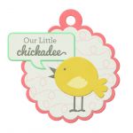 We R Memory Keepers - Simply Spring - Embossed Tag - Chickadee